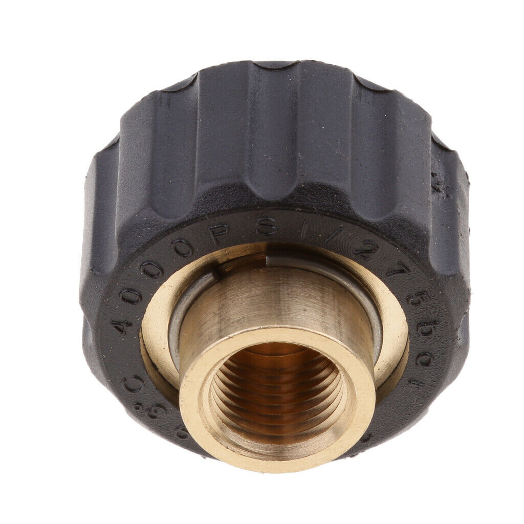 Brass Coupling Female 1/4 To Female M22x1.5 14mm Pressure Washer Fitting