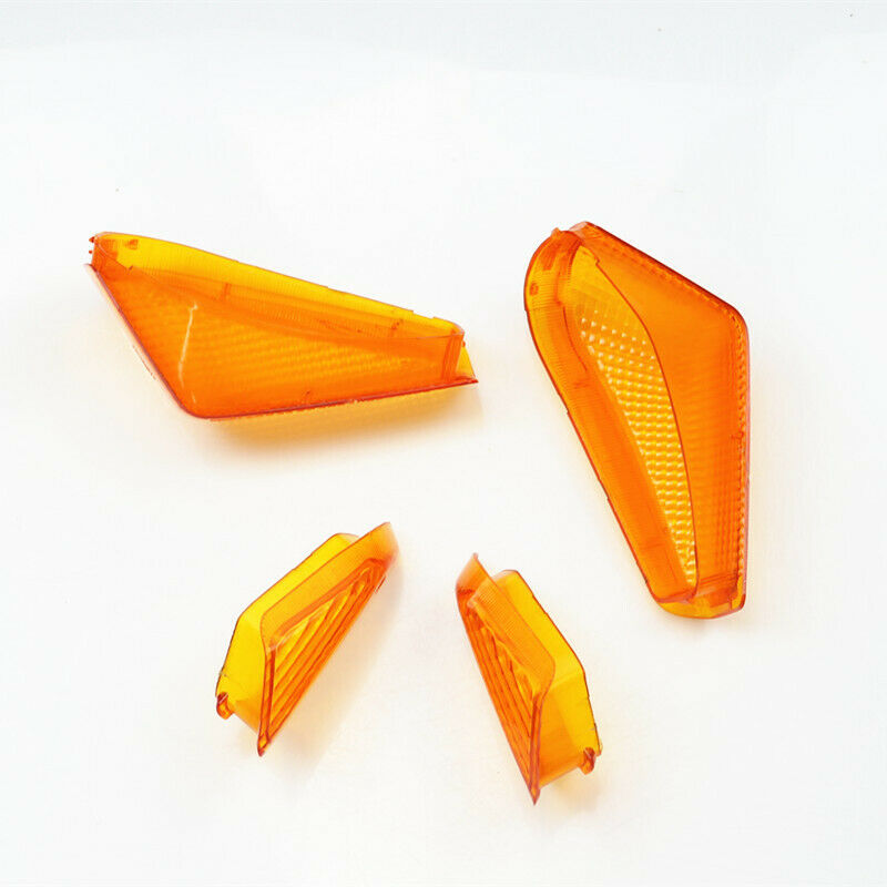 Motorcycle Front Rear Turn Signal Amber Lens Housing Cover For Racing EX ZZR 250