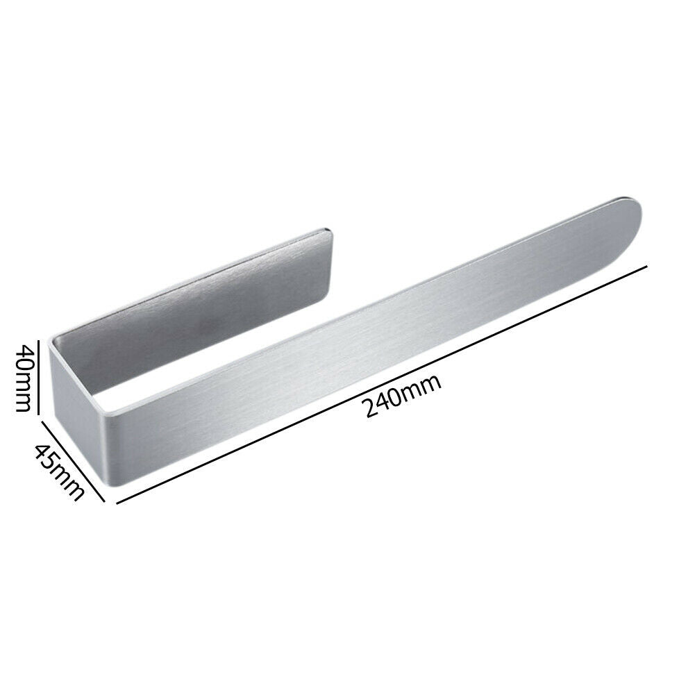 Wall-mounted Towel Rack Anti-rust Stainless Steel Shelf Bath Hanging Holder @