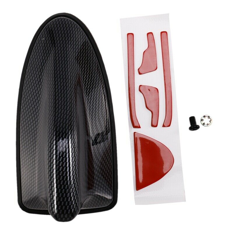 Carbon Fiber Bottom Waterproof Car SUV Shark Fin Roof Antenna Radio AM/FM SignL2