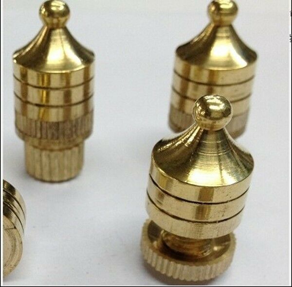4pcs Copper Gilded Speaker spikes Isolation Spike Speaker Stand Foot pads M8*36
