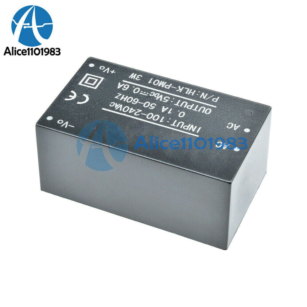 5Pcs HLK-PM01 AC-DC 220V to 5V Step-Down Power Supply Module Household Switch AL