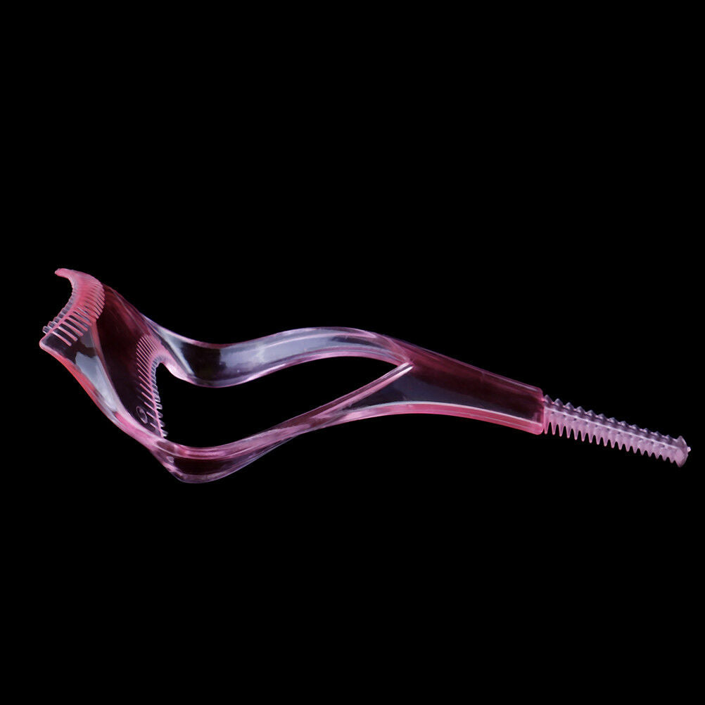 3in 1 Eye lash mascara shield guard eyelash curler applicator tool comb guide XC