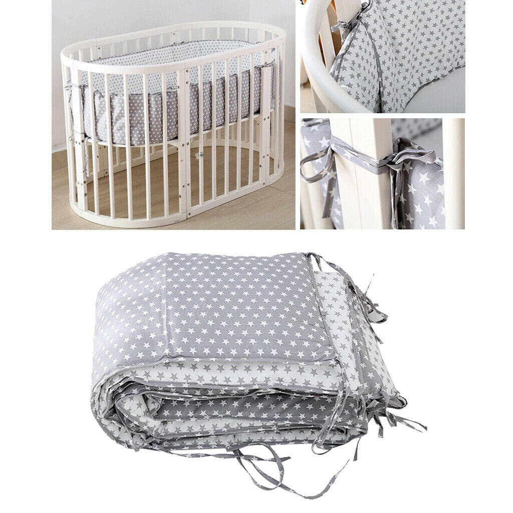 Padded bumper for COT CRIB BABY BED LINEN WITH ROUND CLEANER