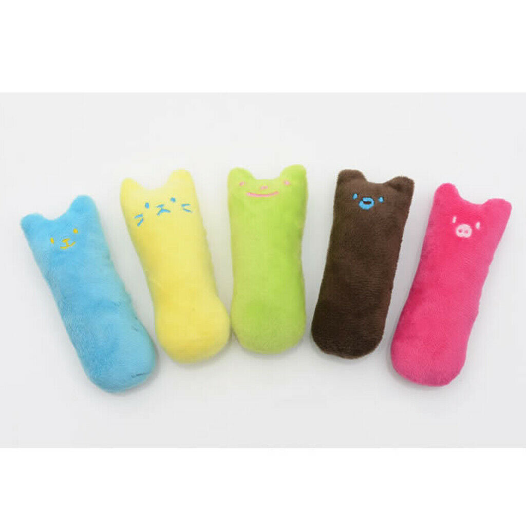 5 Pcs Cat Catnip Toys 5 Pack for Cat Playing Chewing Teeth Cleaning Pet Catnip