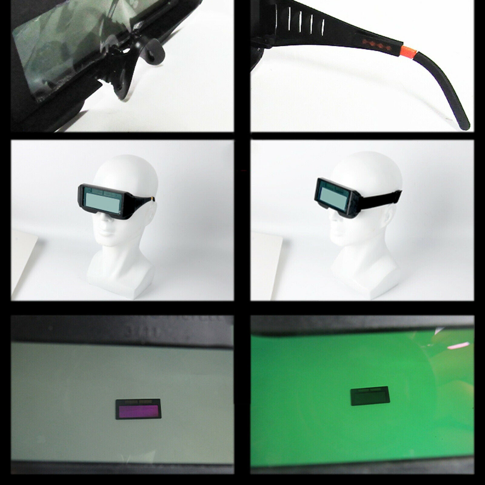 Auto Darkening Welding Goggles Wide Shade with Adjustable Shade Anti-glare