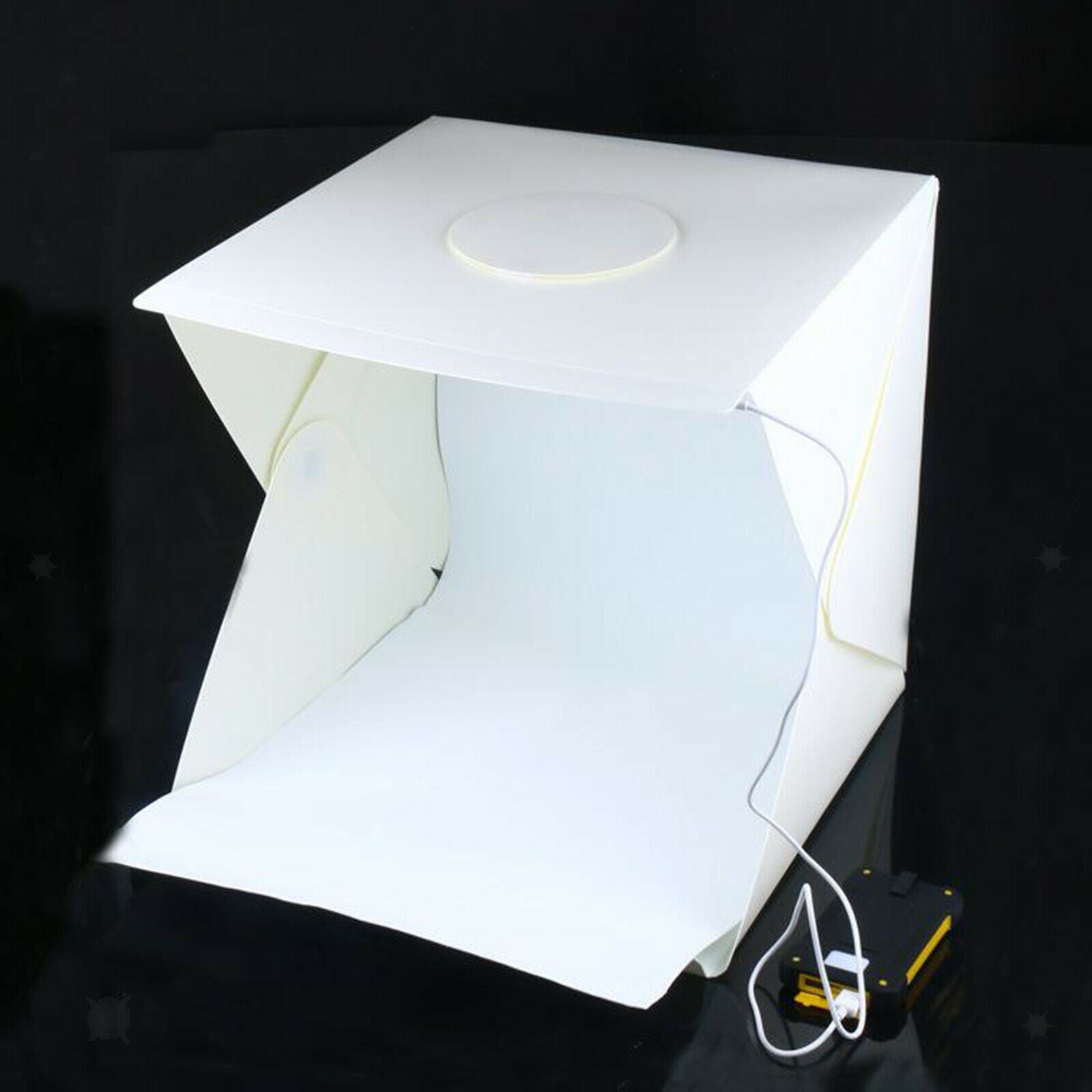 Portable Photo Lighting Box 2 Color Backdrop Dimmable LED Light Room Tent