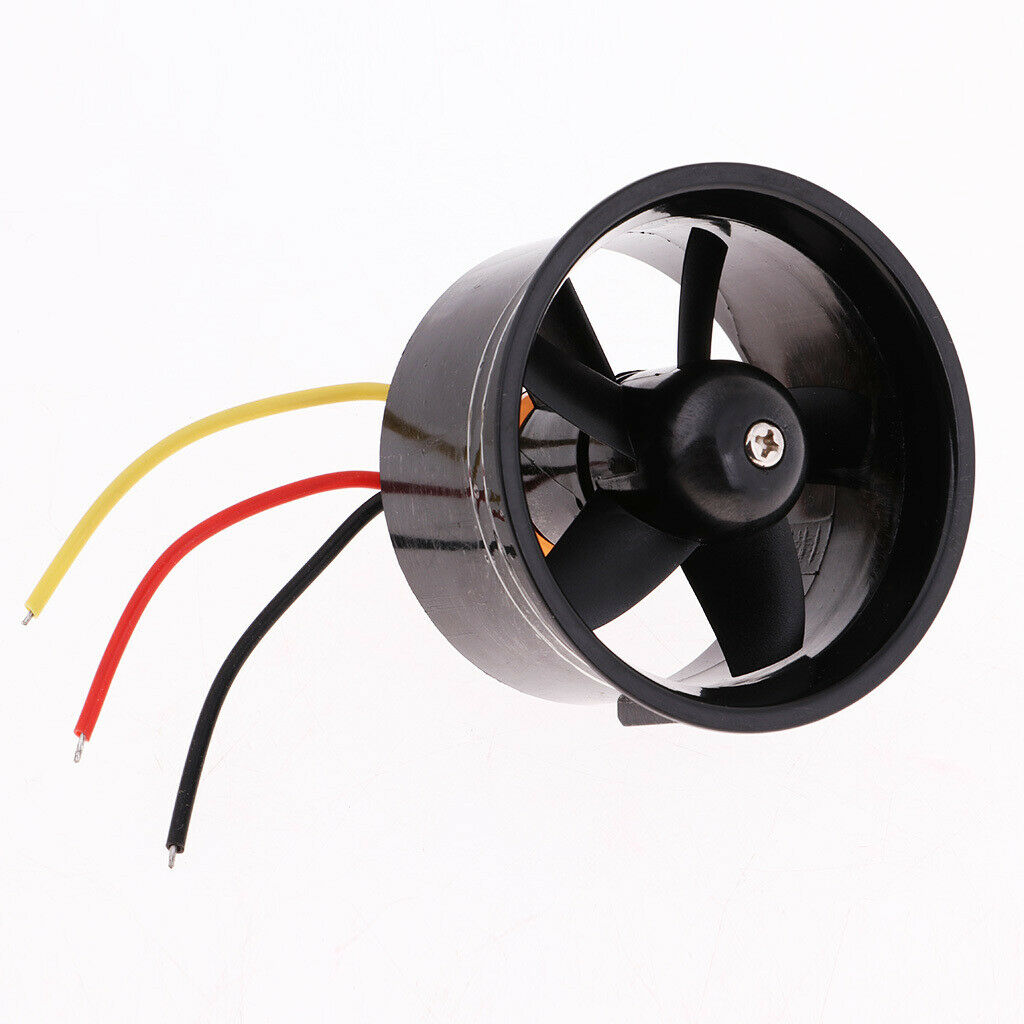 5-Blade 64mm Duct Fan QF2611-4500KV Brushless Motor for RC EDF Jet AirPlane