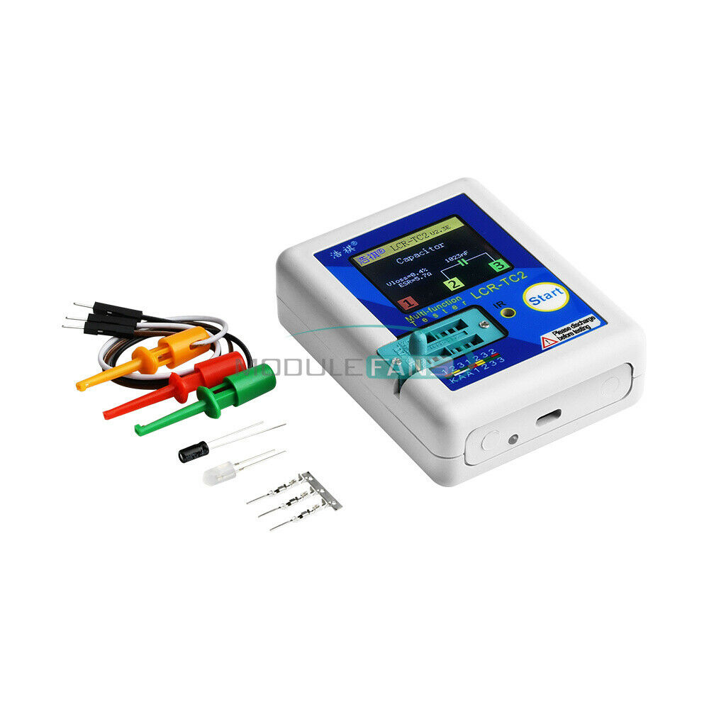 LCR-TC2 Upgraded Version of High Precision Transistor Tester V2.3E English&Cable