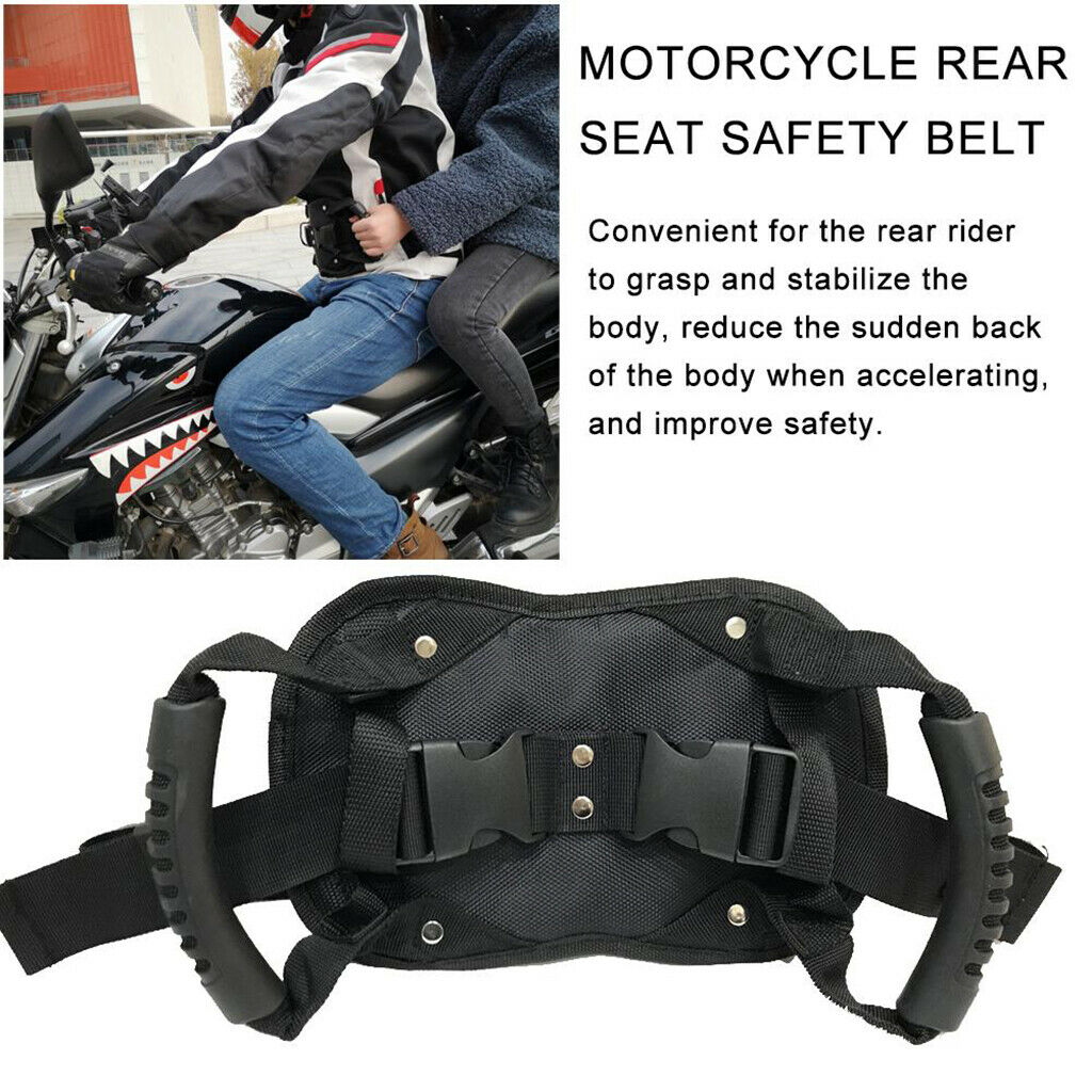 Universal Motorcycle Safety Belt ATV Rear Seat Passenger Handle Armrest
