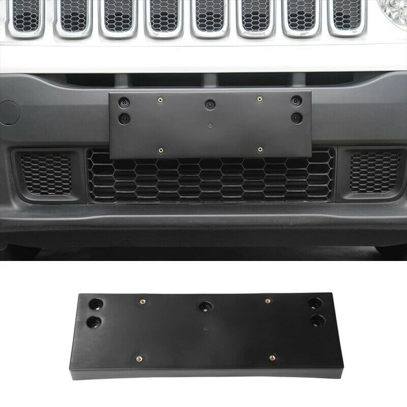 Car Front Bumper 4WD License Plate Bracket Holder Cover for Jeep Renegade 20H8A9