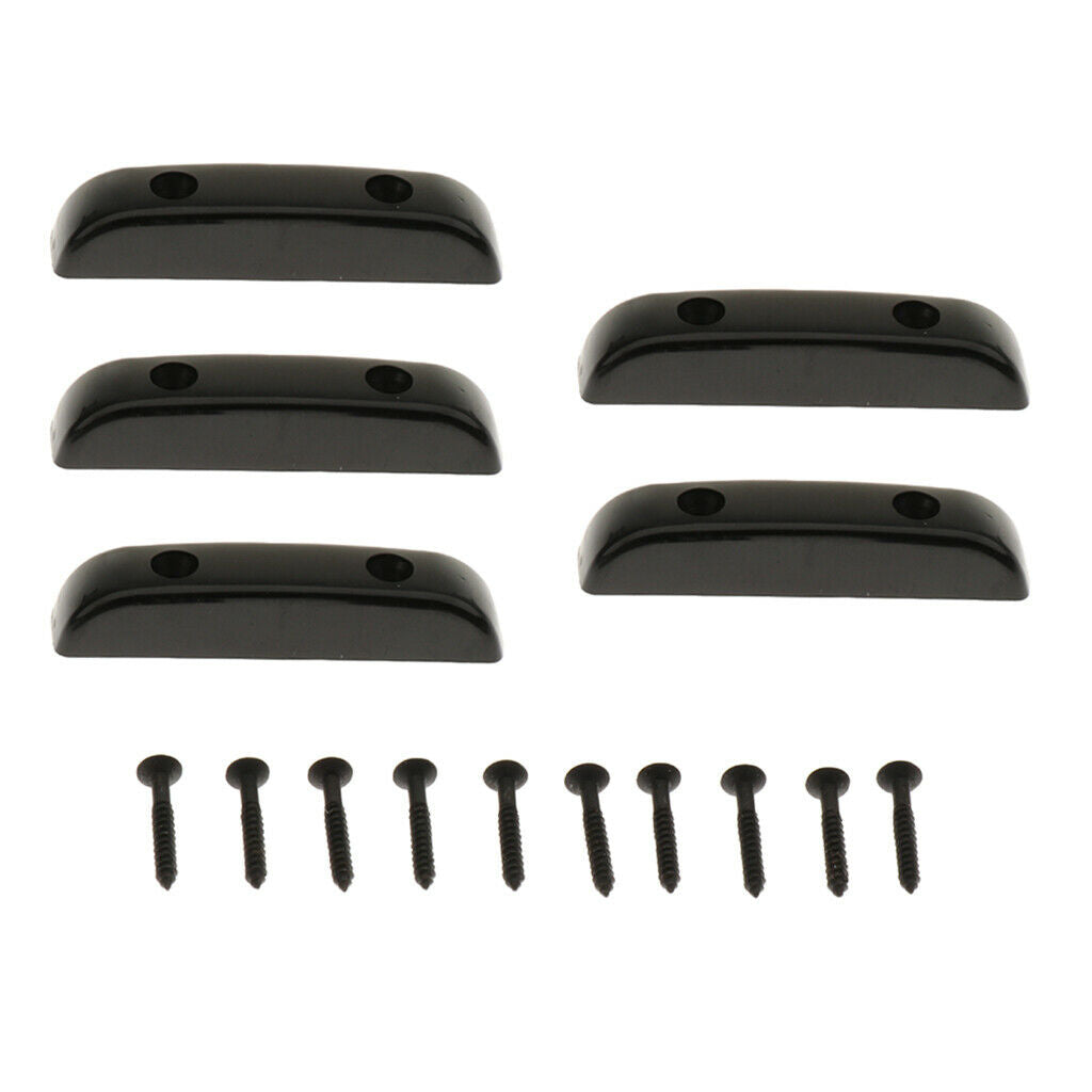 5 Pcs Metal Thumb Rest Tug Bar Finger Rest Pull For Bass Guitar Accessories