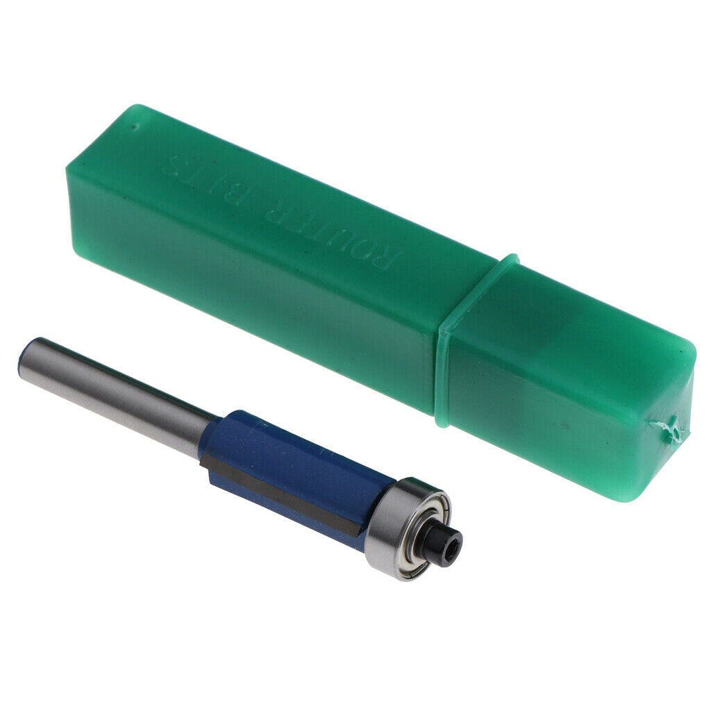 1/4''Shank Flush Trim Router Bit Milling Cutter End Bearing Woodworking Tool