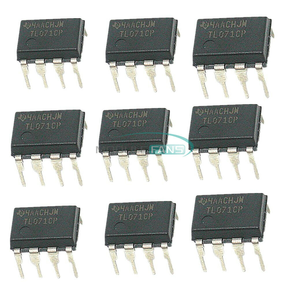 10PCS TL071CP TL071 DIP-8 Low Noise JFET Input Operational Amplifiers TI IC