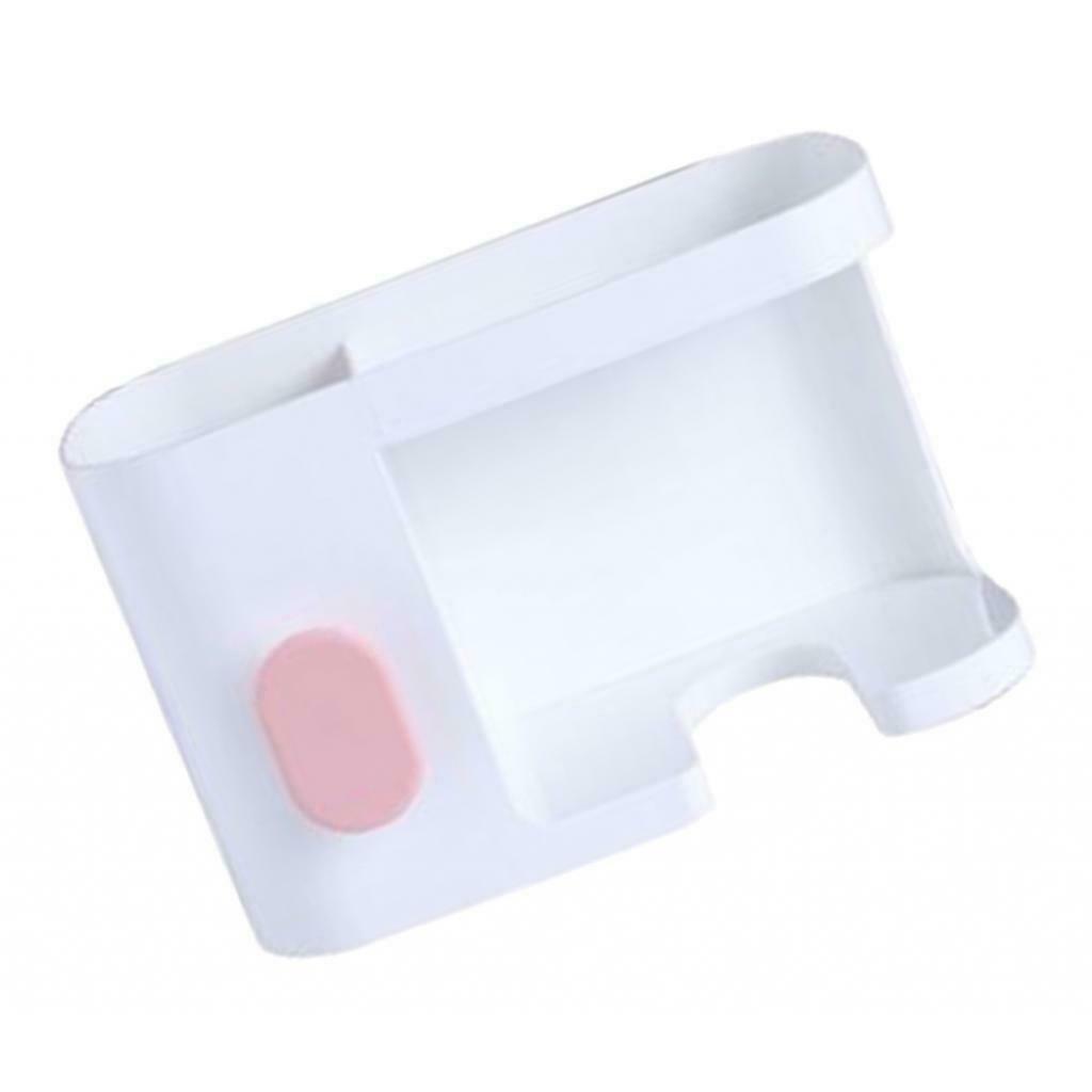 Hair Dryer Holder Punch-free Combs Gadgets Storage Rack Bathroom Organizer White