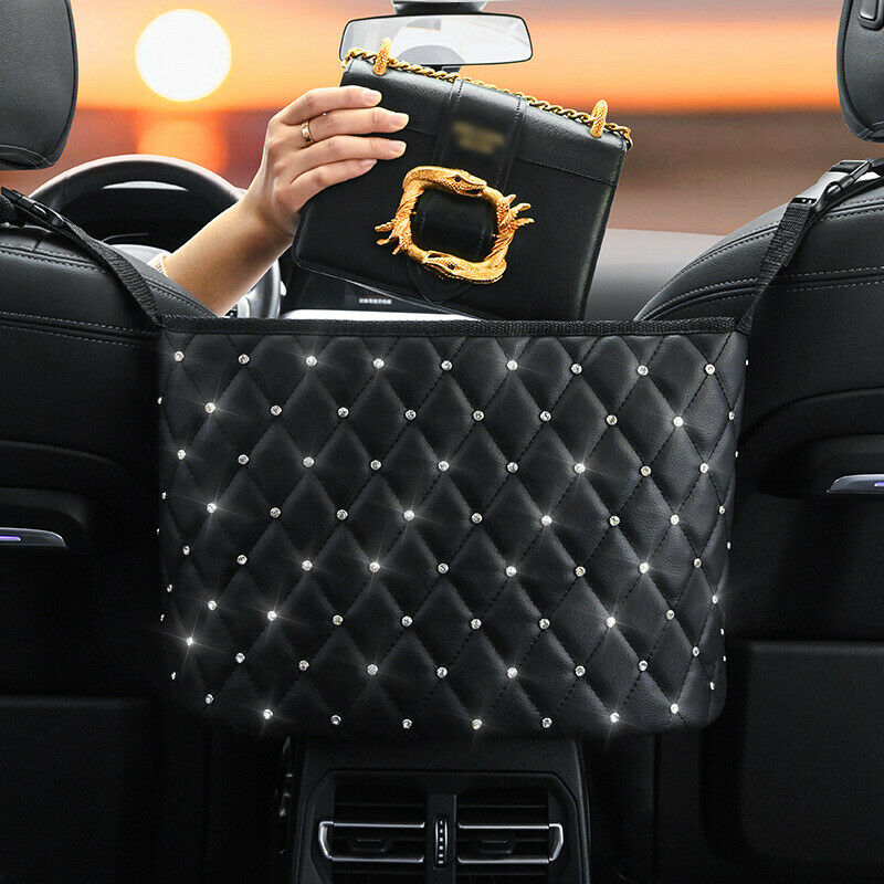 Car PU Storage Organizer Seat Side Bag Holder Multi-functional Pocket Universal