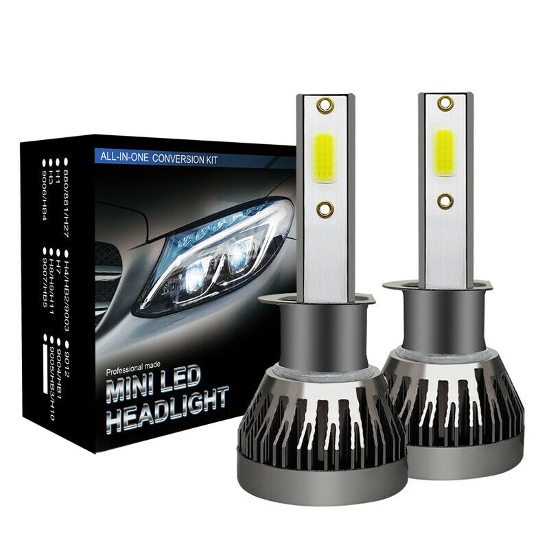 2X Car Truck SUV H1 LED Headlight 1500W 6000LM High Beam Bulb Xenon 6000K White