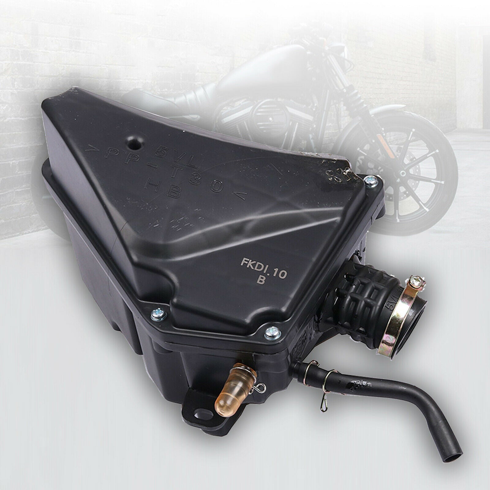 Air Filter Cleaner Box for Yamaha YBR125 YBZ125 Motorcycle Parts Black