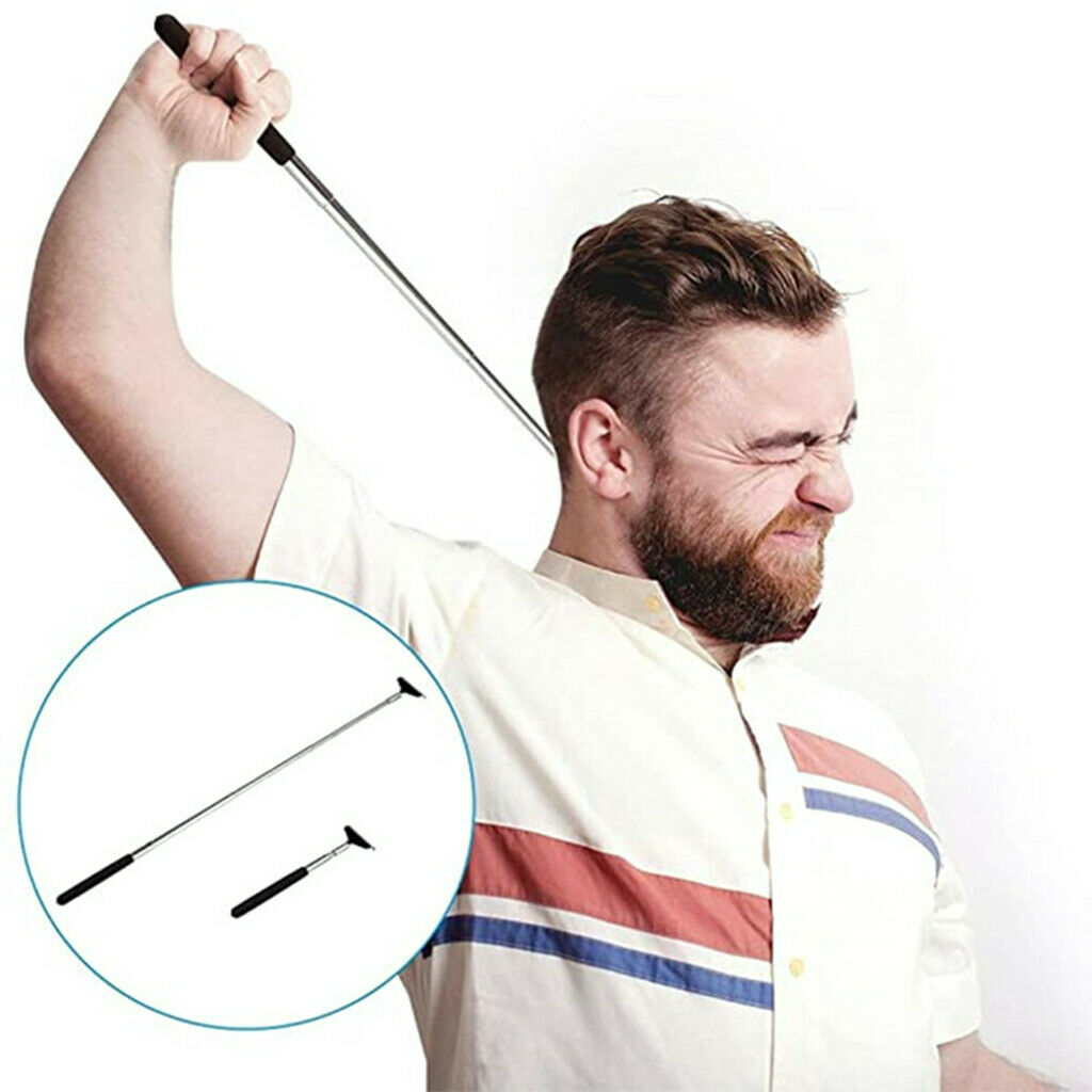 2 Pack Extendable Back Scratcher Telescoping Stainless Steel Massager Home