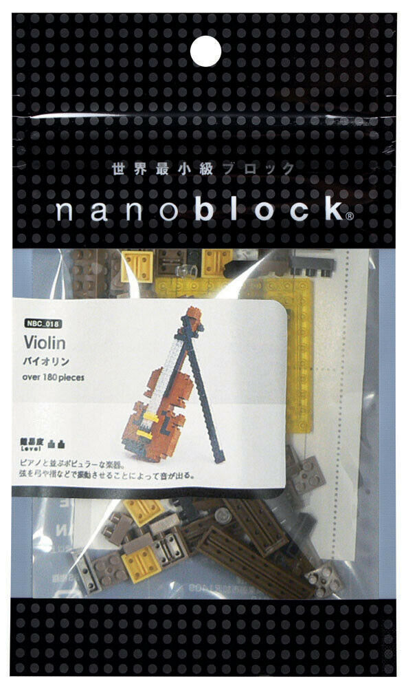 NBC018 Nanoblock Violin [Mini Collection Series] 180pcs Age 12+