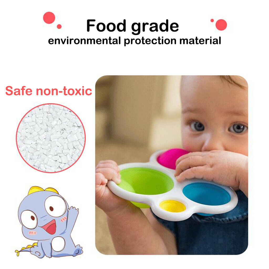 Baby Simple Sensory Toys, Silicone Flipping Board for Toddler Early Educationals