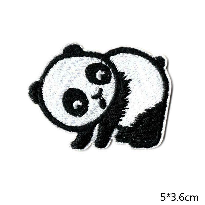 14Pcs/set Cute Panda Embroidered Patch Sew Iron On Patches for Clothing Decor