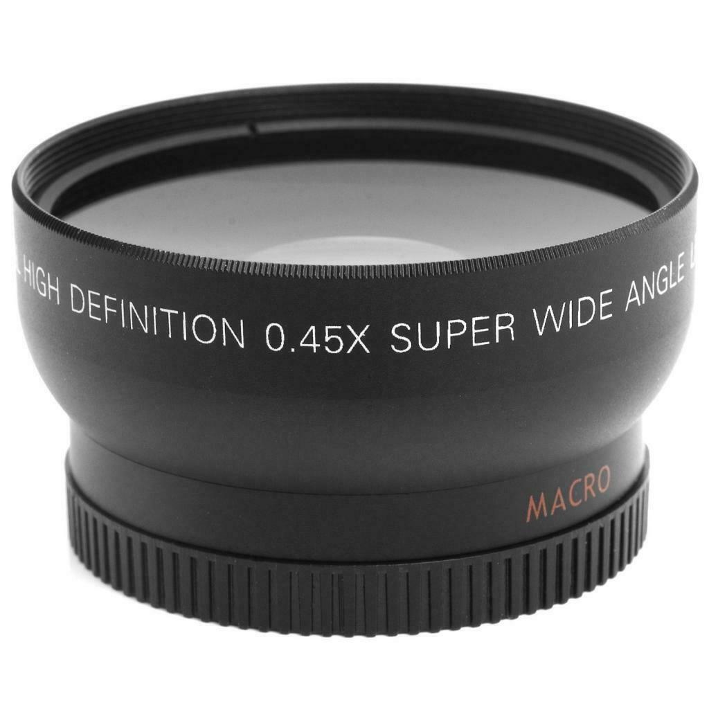 55mm Macro Wide Angle Lens 0.45X HD For  DSLR A230   A300 A330