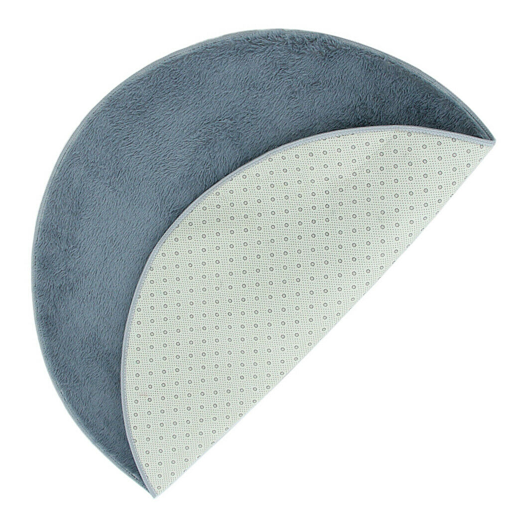 Gray Drum Rug Pad Carpet Mat Felt Soft Durable Dia 120cm