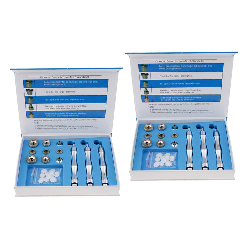 2 set Cotton Filters Diamond Dermabrasion Machine Replacement Tips+Wands