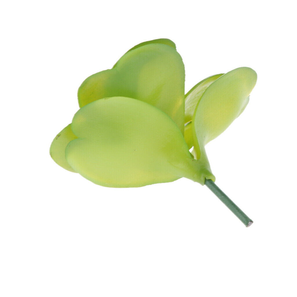 Artificial Juicy Real Touch Desert Rose Decor Green Foliage