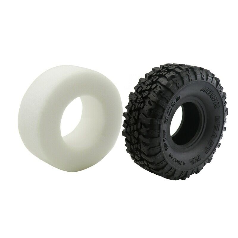 4PCS 120MM 1.9Inch Rubber Tyres Wheel Tires for 1/10 RC Rock Cler Axial SCX10 Z6