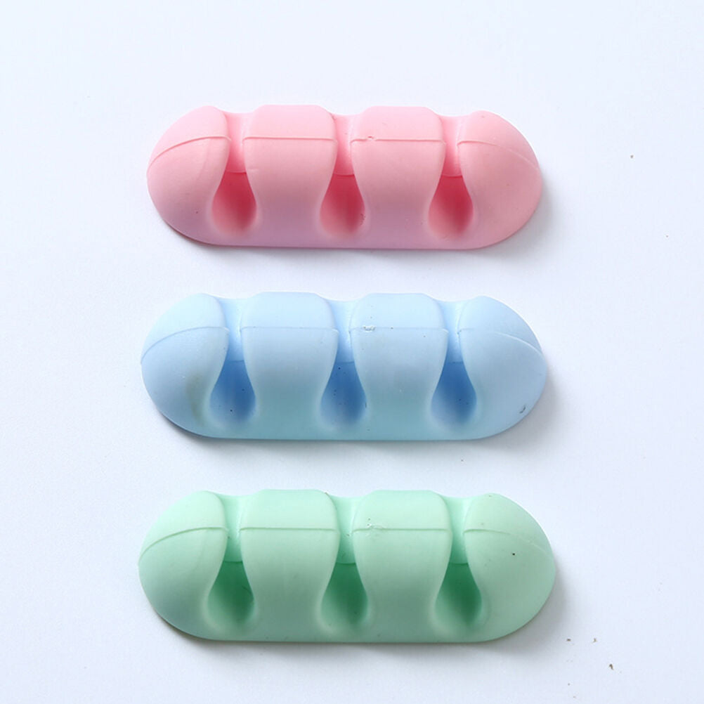 2PCS/Set Multifunction Earphone Cord Winder Cable Organizer Clips Pi.l8