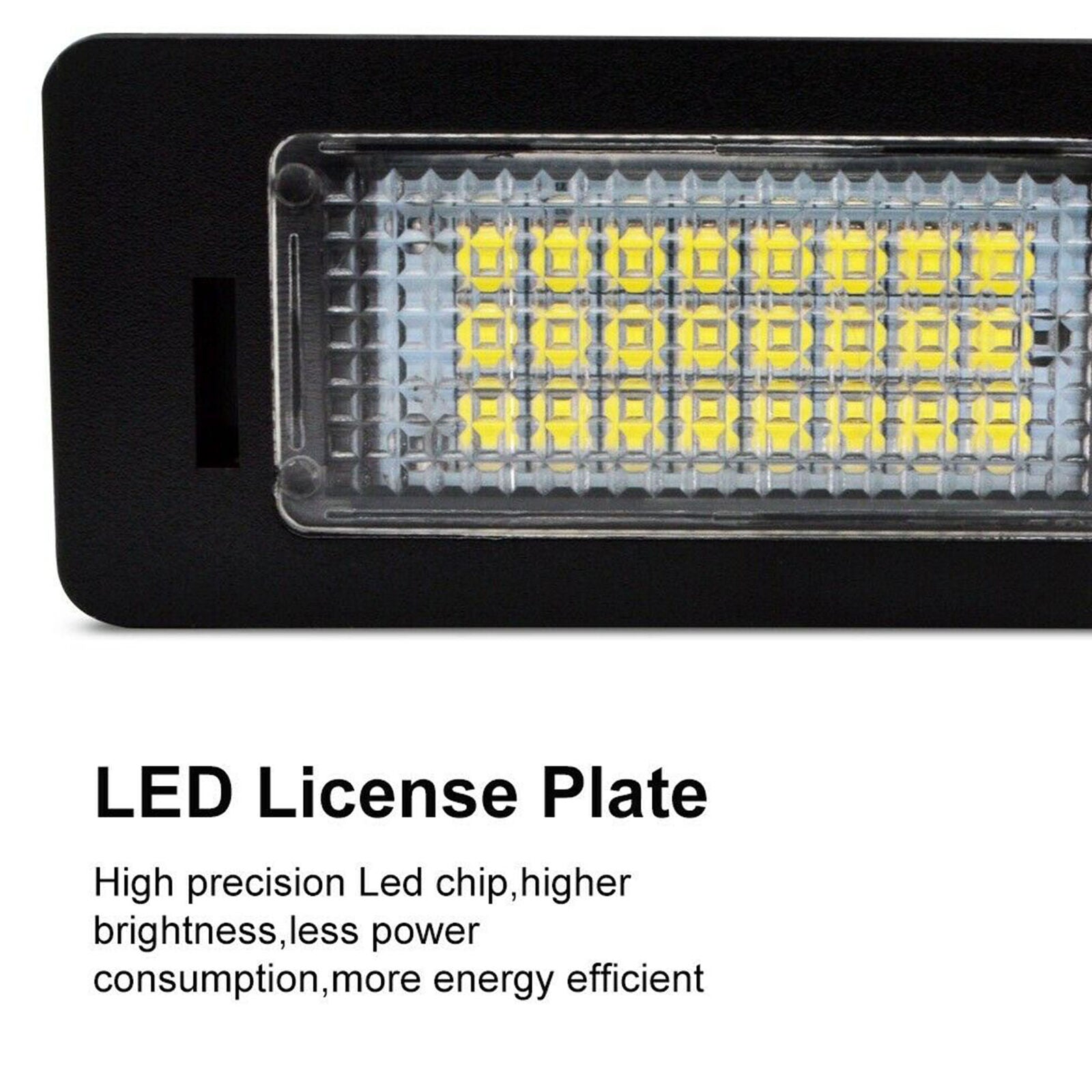 2X Error Free LED License Plate Light Lamps For Audi A4 B8 A5 S5 A7 A6 TT Q5 RS5
