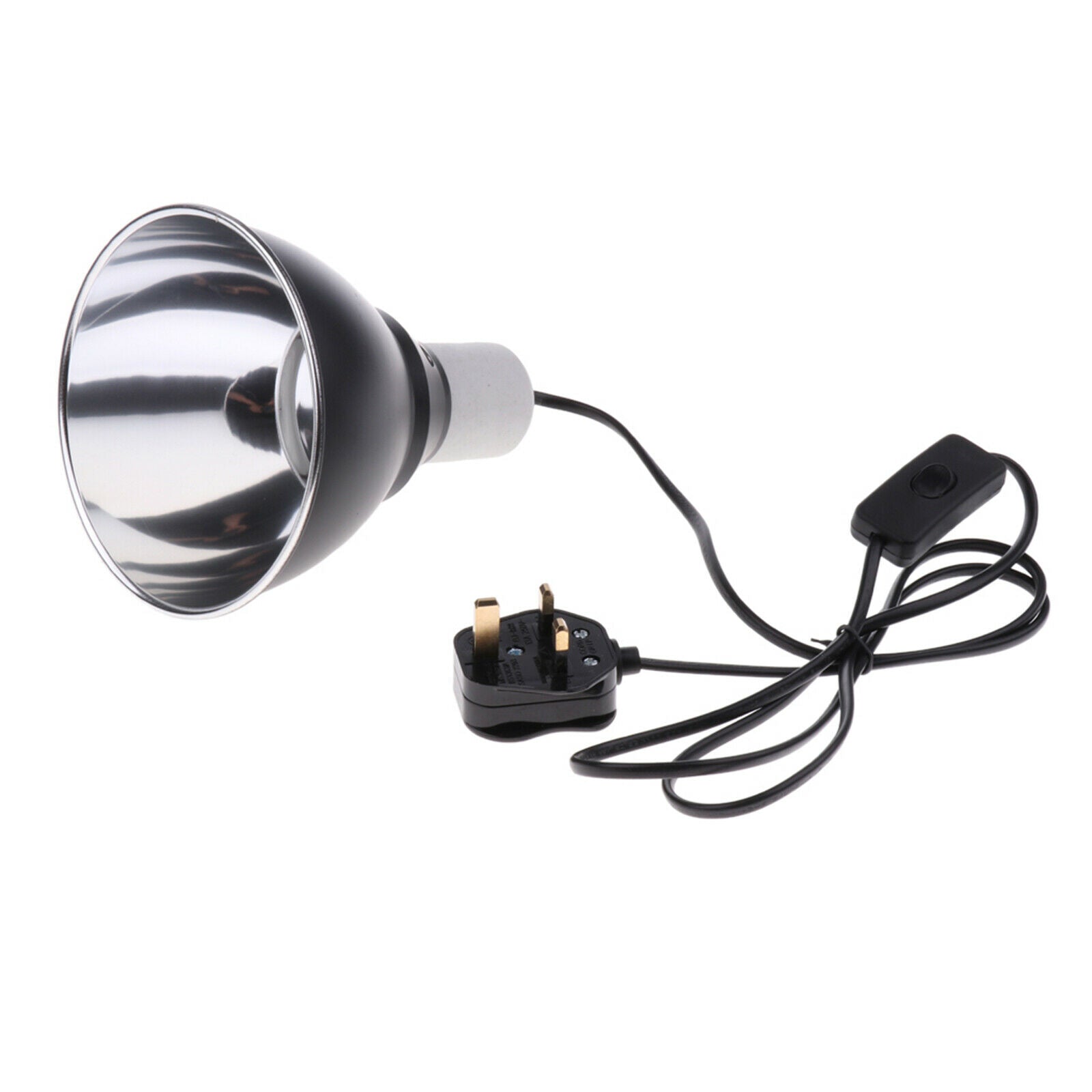 Set of 2, E27 Pet Reptile Amphibian Dome Reflector Lamp Holder Lampshade with