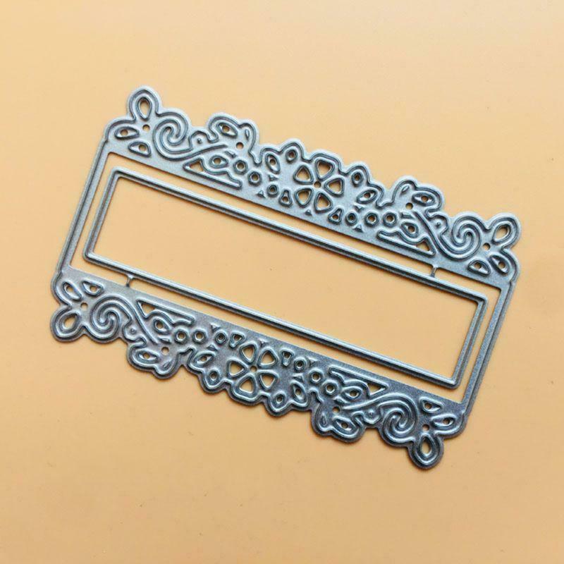 Lace Label Metal Cutting Dies Stencil Scrapbooking DIY Album Stamp Paper Cards