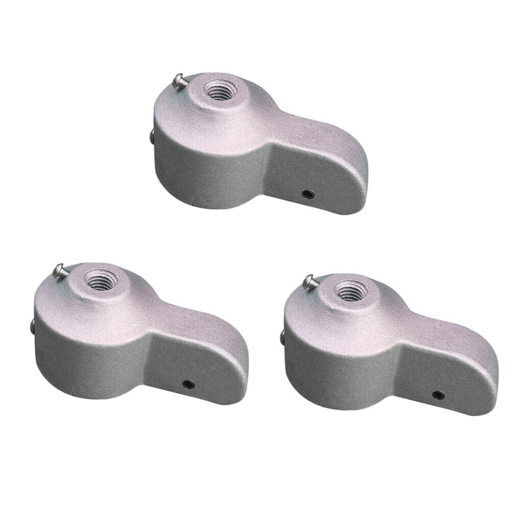 3 Pieces Flagpole Stationary Truck Pulley 2'' Outside Diameter Cap Style