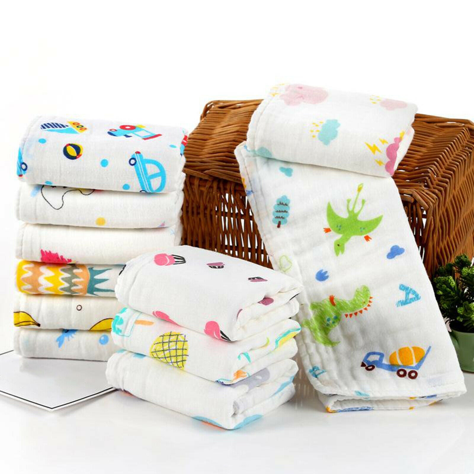 Set of 3 Cotton Baby Towel Water Absorption Color Random Baby Showr Gift
