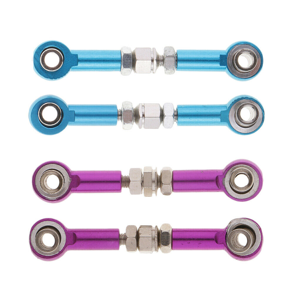 Metal Linkages Front Rear Steering Pull Rod for HSP 94103 On-road Drift Car