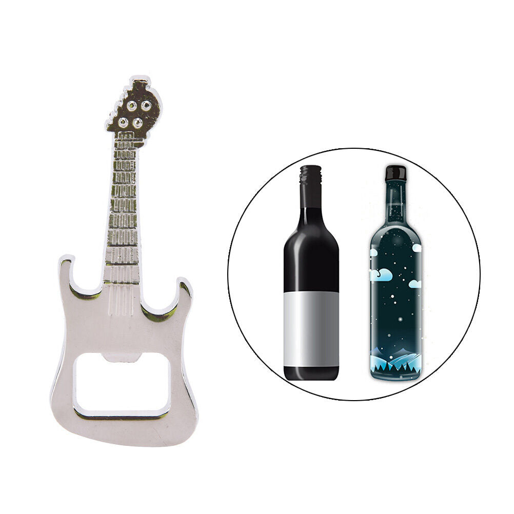 Adorable Bottle Opener Guitar Keyring Metal Kitchen Bar Beer Novelty Tool DD