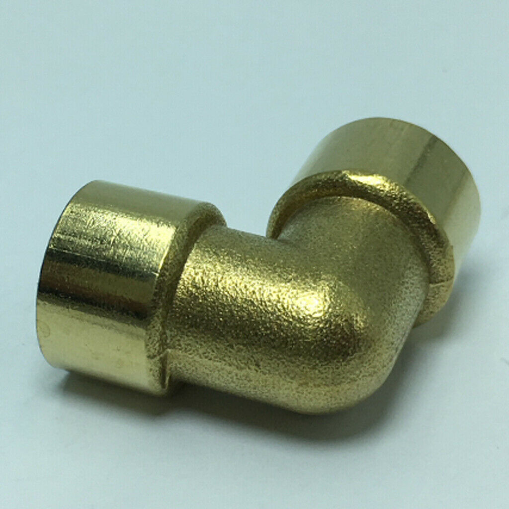 Brass Hose Pipe Fitting Elbow DN8, 12.5mm - BSP Female Thread Copper Connector