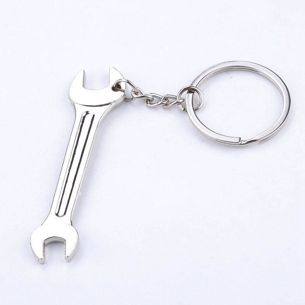 Trendy Metal Stainless Steel Wrench Key Chain Ring Spanner Keyring Keychai.l8