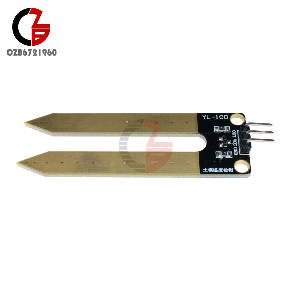 10PCS 3-Pin Soil Moisture Sensor Module Measuring Humidity Resistance Arduino