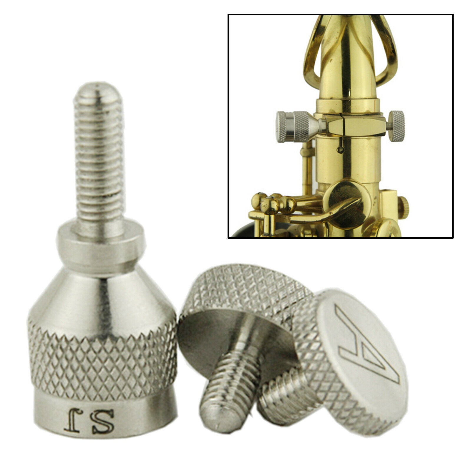 2X Sax Neck Tightening Screws Saxophone Neck Screws Instrument Parts  5mm