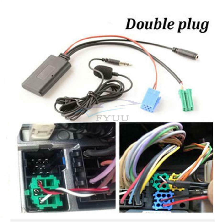 For Renault 2005-2011 Car Bluetooth 5.0 Stereo Audio AUX Input Cable MINI Plug