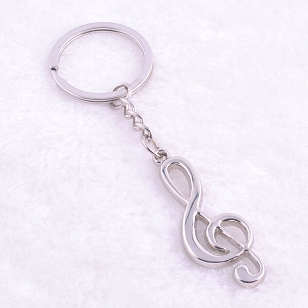 Creative Music Symbol Metal Keychain Ring Keyring Key Fob Funny Xmas Gif.l8