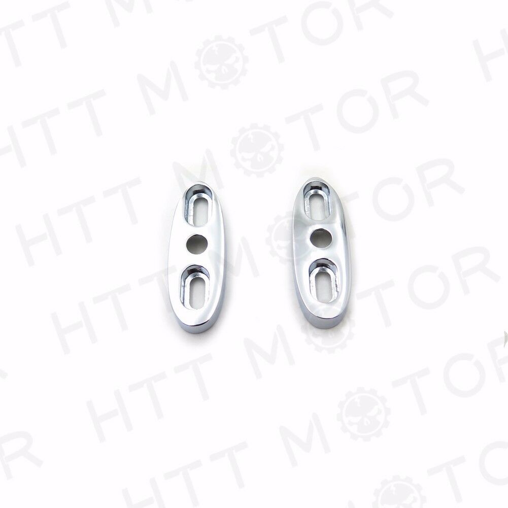 Chrome Motorcycle Mirror Block Off Mirror Base Mirror Plates 2.5" X 1"
