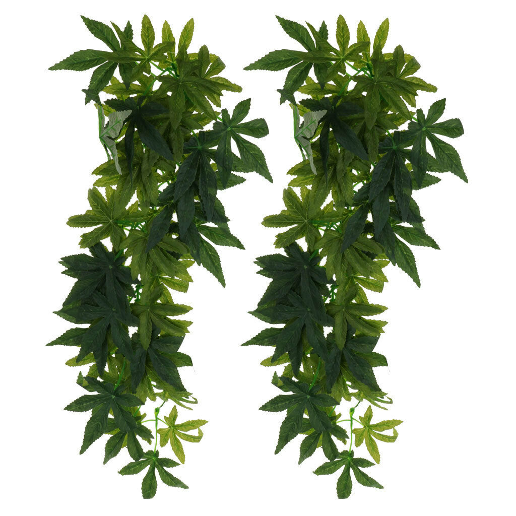 2 pcs 50CM Bendable Reptiles Vine Jungle Climber Vines Artificial Decor