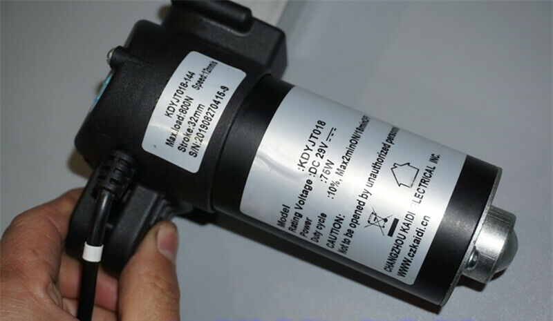 DC 29V 75W Electric telescopic push rod motors stroke 32mm thrust 800N 12mm/S