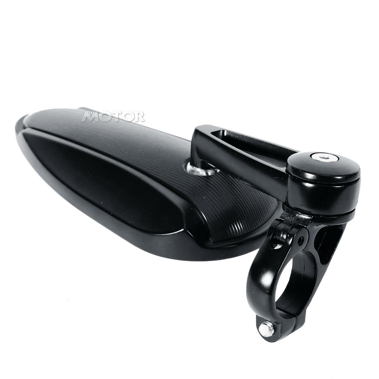 Black 7/8" CNC Bar End Side Mirrors For Suzuki V-Strom SV650 SV1000 TL1000 R S