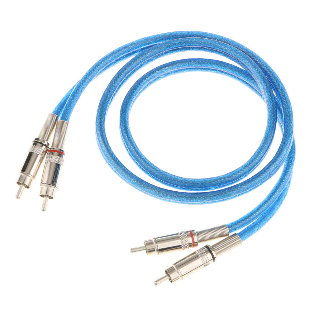 Dual RCA to RCA Audio Video AV Cable DVD VCR Stereo Audio Cable 1 Meter